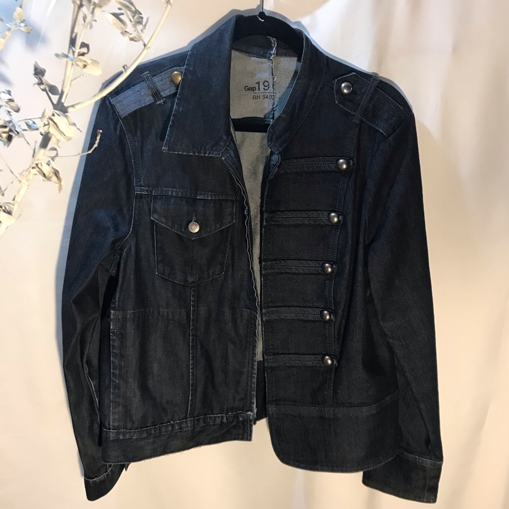 Half and half denim jacket